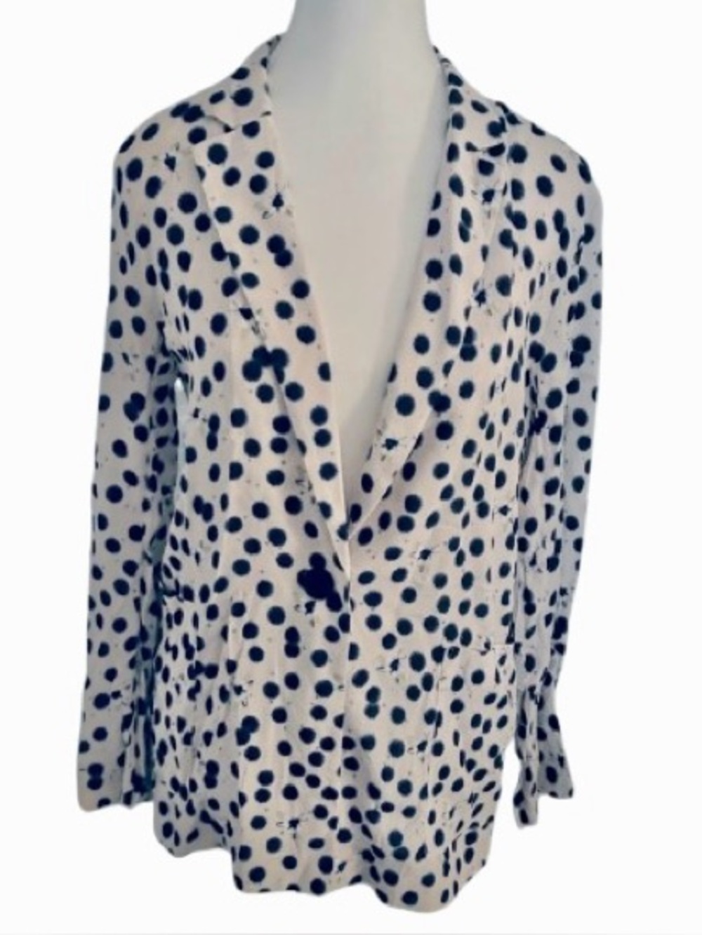 Bugs Fireflies H&M Anna Glover Blazer Jacket Small Moths Boho Lightweight Size 4